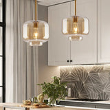 Led Nordic Pendant Lamp With Glass Lampshade - Hans Lumiere