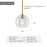 Led Nordic Pendant Lamp With Glass Lampshade - Hans Lumiere