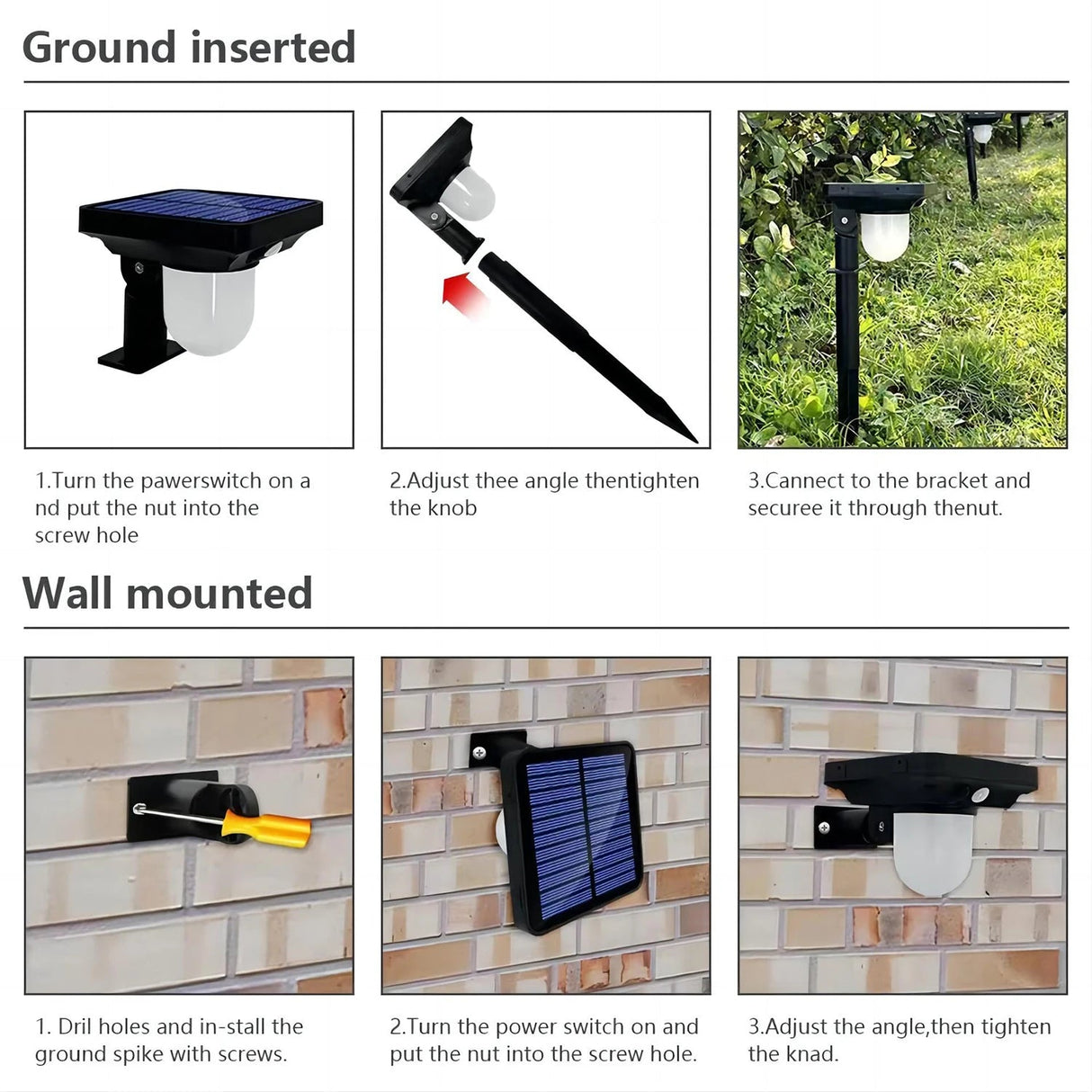 LED Outdoor Waterproof Solar Porch Lights - Hans Lumiere