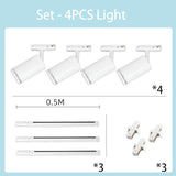 LED Replaceable Bulb Track Light Sets - Hans Lumiere