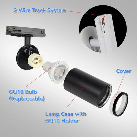 LED Replaceable Bulb Track Light Sets - Hans Lumiere