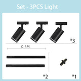 LED Replaceable Bulb Track Light Sets - Hans Lumiere