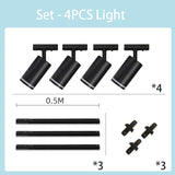 LED Replaceable Bulb Track Light Sets - Hans Lumiere