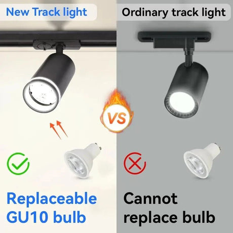 LED Replaceable Bulb Track Light Sets - Hans Lumiere