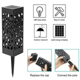 LED Solar Garden Hollow Square Lawn Lamp - Hans Lumiere
