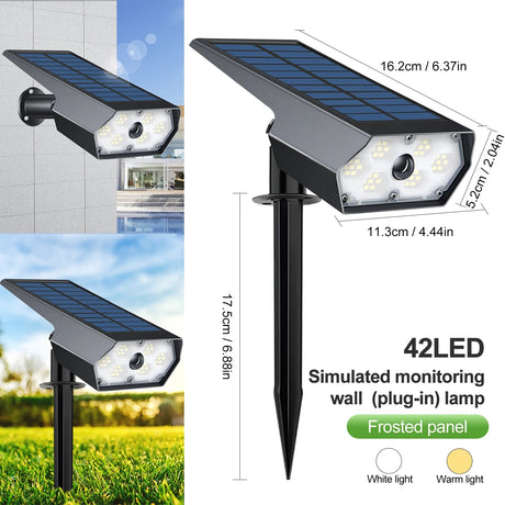 LED Solar Motion Sensor Garden Landscape Spotlight - Hans Lumiere