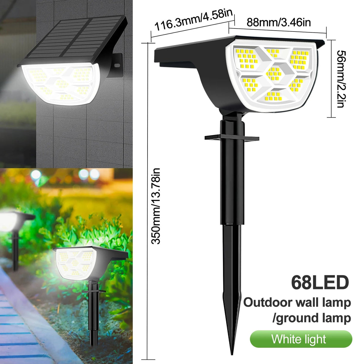 LED Solar Outdoor IP65 Waterproof Landscape Light - Hans Lumiere