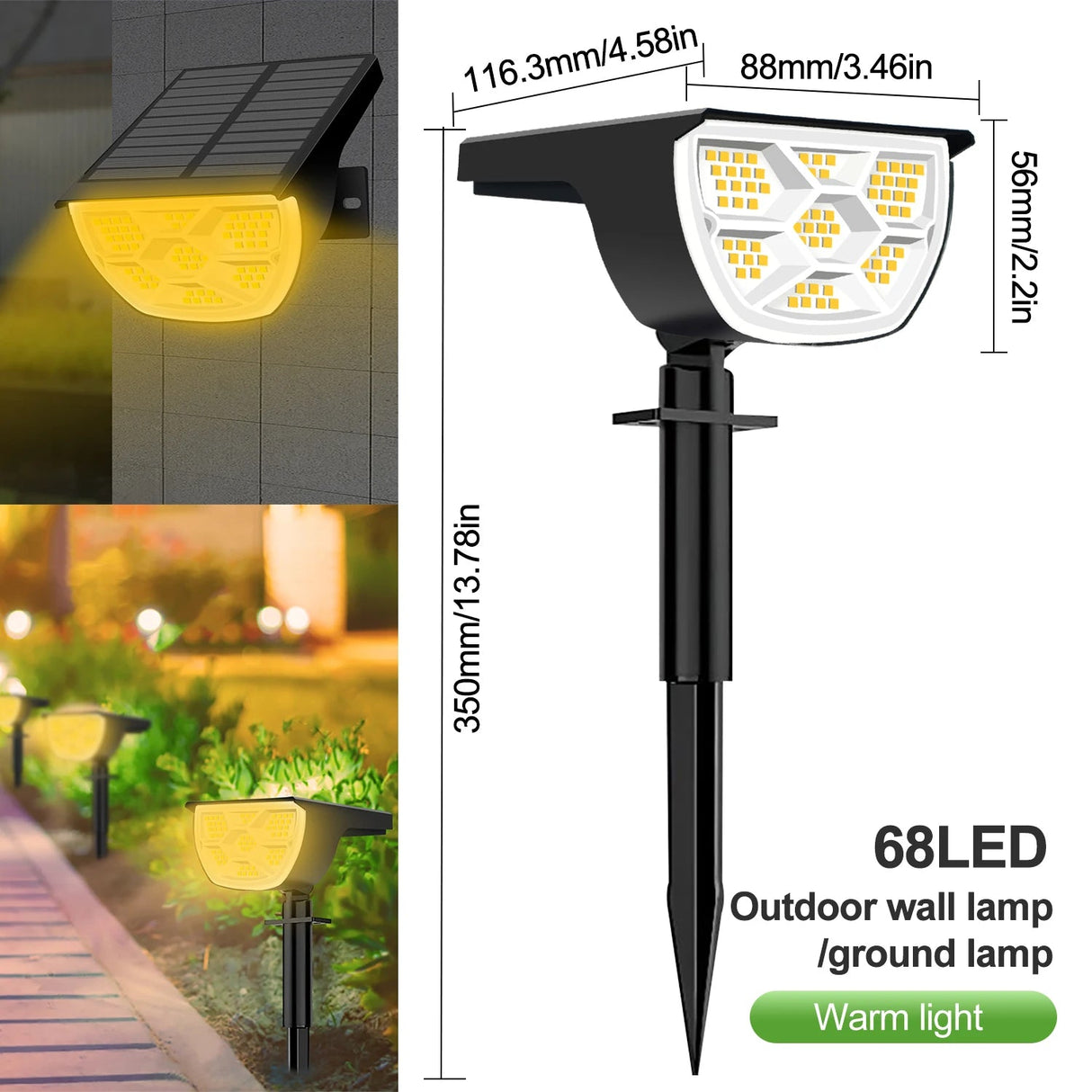 LED Solar Outdoor IP65 Waterproof Landscape Light - Hans Lumiere