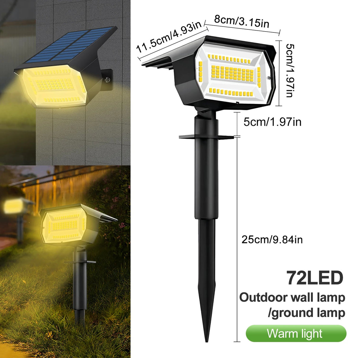 LED Solar Outdoor IP65 Waterproof Landscape Light - Hans Lumiere