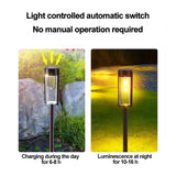 LED Solar Outdoor Pathway Lights With Tungsten Filament Bulb - Hans Lumiere
