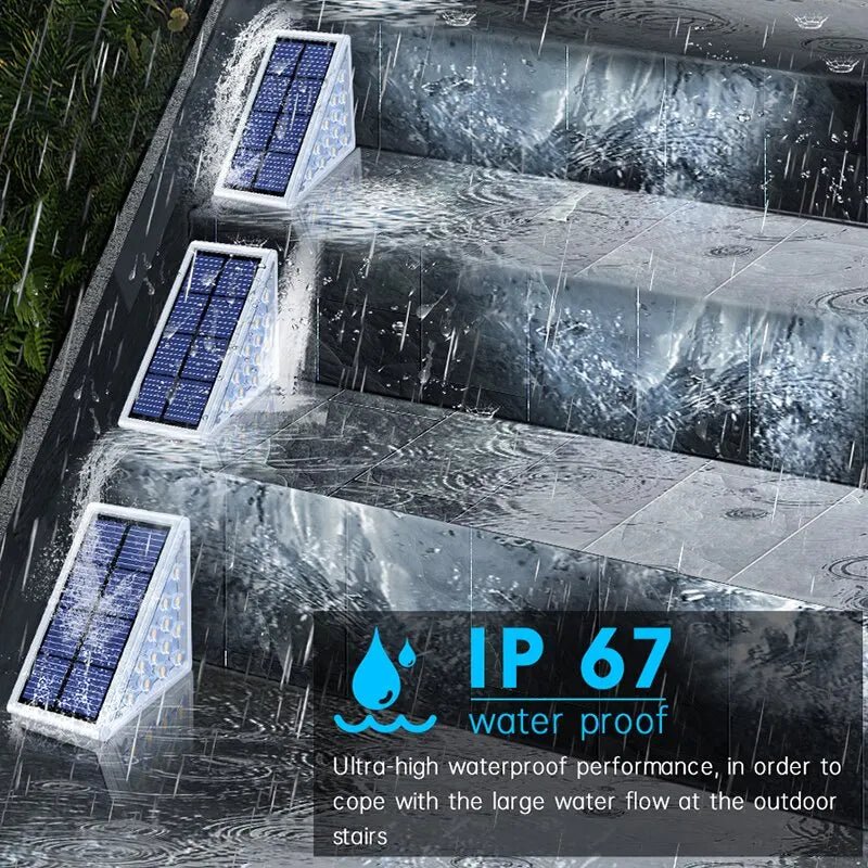 LED Solar Step Light – IP67 Waterproof Anti-Theft Stair and Deck Light - Hans Lumiere