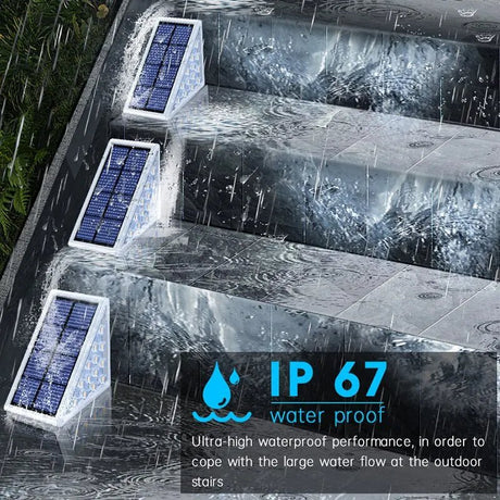 LED Solar Step Light – IP67 Waterproof Anti-Theft Stair and Deck Light - Hans Lumiere