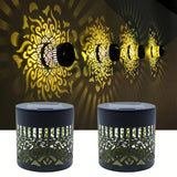 LED Solar Wall Light IP65 Waterproof Warm White Garden Night Light - Hans Lumiere