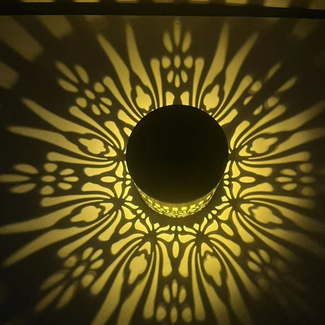 LED Solar Wall Light IP65 Waterproof Warm White Garden Night Light - Hans Lumiere