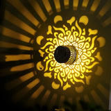 LED Solar Wall Light IP65 Waterproof Warm White Garden Night Light - Hans Lumiere