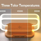 LED Table Lamp With Mobile Phone Fast Wireless Charger - Hans Lumiere