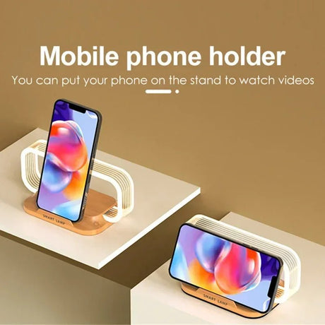 LED Table Lamp With Mobile Phone Fast Wireless Charger - Hans Lumiere