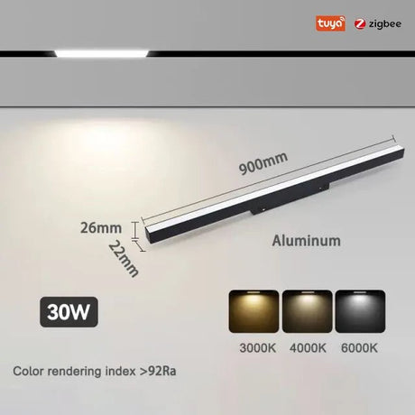 LED Track Lights With Changeable Magnetic Rail And Tuya APP Smart Control System - Hans Lumiere