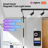 LED Track Lights With Changeable Magnetic Rail And Tuya APP Smart Control System - Hans Lumiere