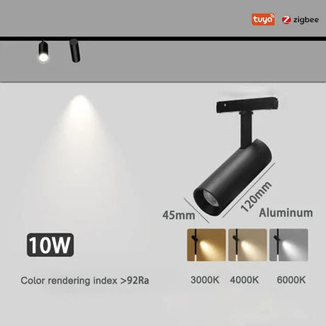 LED Track Lights With Changeable Magnetic Rail And Tuya APP Smart Control System - Hans Lumiere