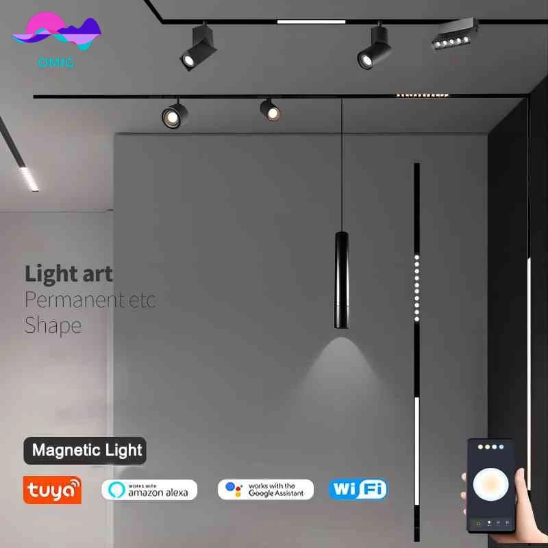 LED Track Lights With Changeable Magnetic Rail And Tuya APP Smart Control System - Hans Lumiere