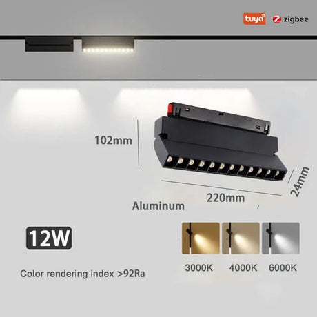 LED Track Lights With Changeable Magnetic Rail And Tuya APP Smart Control System - Hans Lumiere