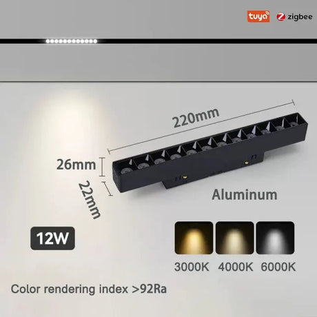 LED Track Lights With Changeable Magnetic Rail And Tuya APP Smart Control System - Hans Lumiere