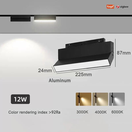 LED Track Lights With Changeable Magnetic Rail And Tuya APP Smart Control System - Hans Lumiere