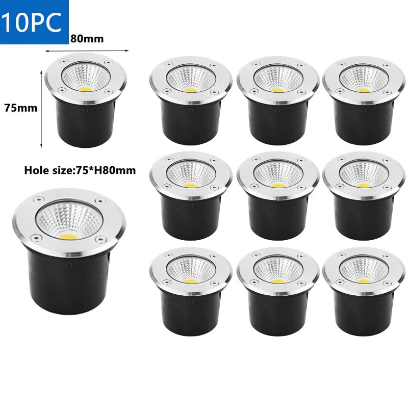 LED Underground Garden Light – Waterproof IP67 Buried Spot, 5-20W - Hans Lumiere