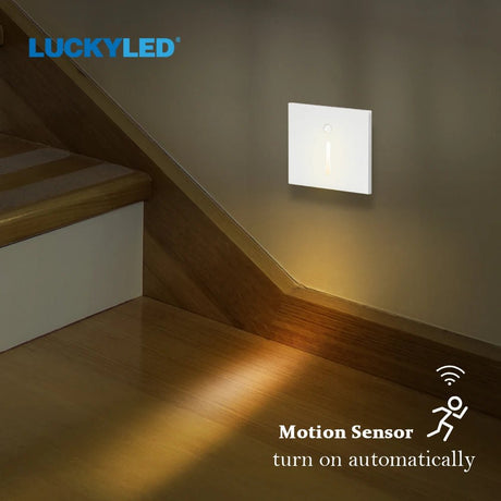 LED Wall Lamp Recessed Stair Light With PIR Sensor - Hans Lumiere