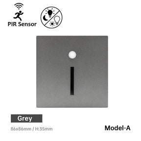 LED Wall Lamp Recessed Stair Light With PIR Sensor - Hans Lumiere