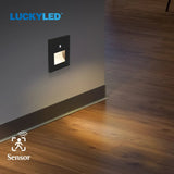 LED Wall Lamp Recessed Stair Light With PIR Sensor - Hans Lumiere