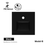 LED Wall Lamp Recessed Stair Light With PIR Sensor - Hans Lumiere