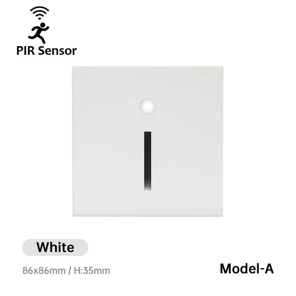 LED Wall Lamp Recessed Stair Light With PIR Sensor - Hans Lumiere