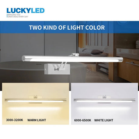 LED Wall Light Bathroom Mirror Vanity Light - Hans Lumiere