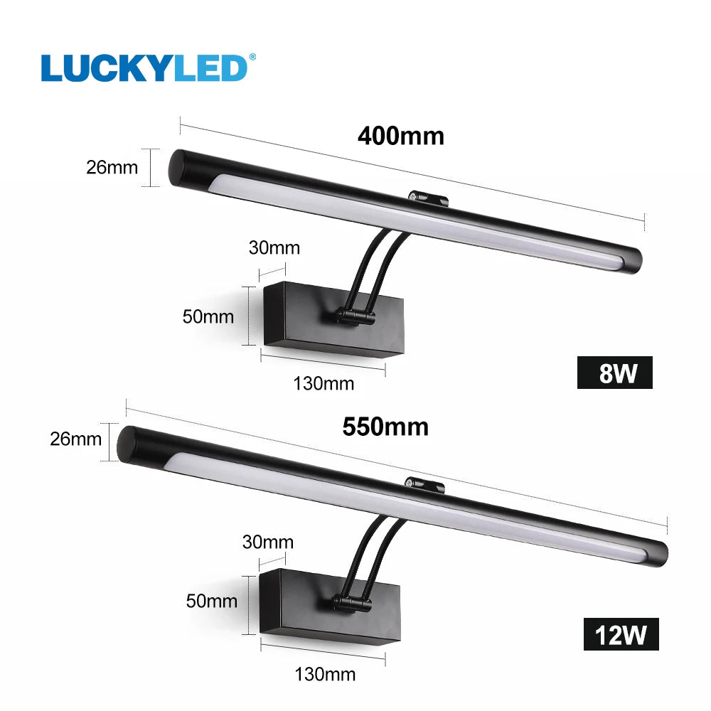 LED Waterproof Vanity Bathroom Mirror Light - Hans Lumiere