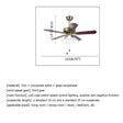 Light Modern Ceiling Fan With Straight Blade Lamp - Hans Lumiere
