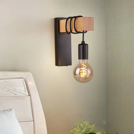 Lightness Black Wall Lights, Edison Wall Lamp - Hans Lumiere
