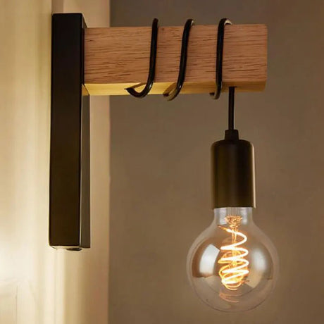 Lightness Black Wall Lights, Edison Wall Lamp - Hans Lumiere