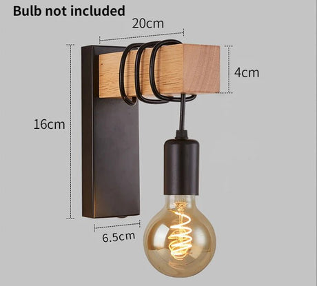 Lightness Black Wall Lights, Edison Wall Lamp - Hans Lumiere