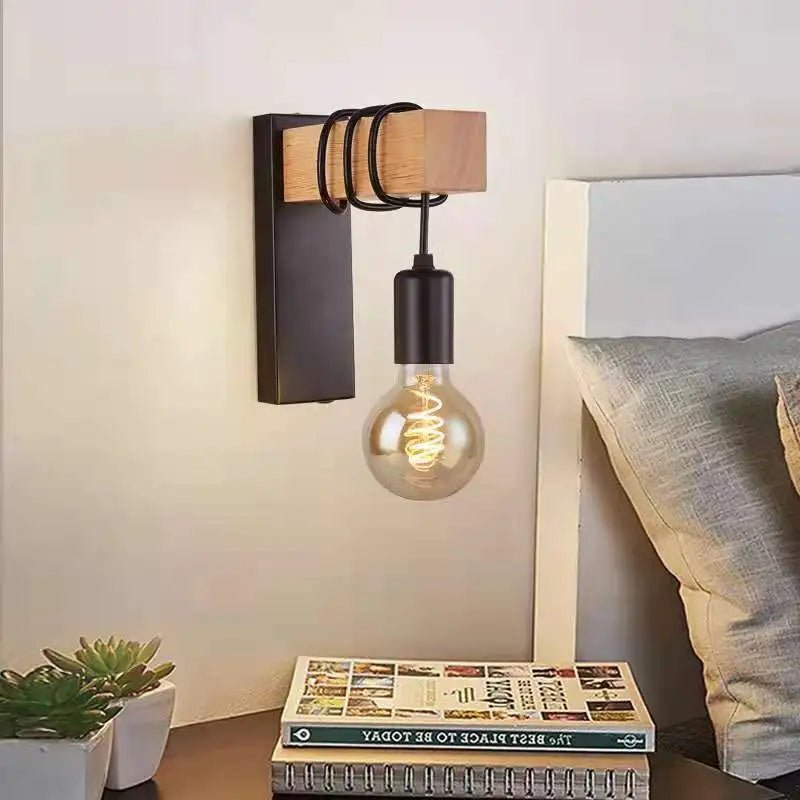 Lightness Black Wall Lights, Edison Wall Lamp - Hans Lumiere