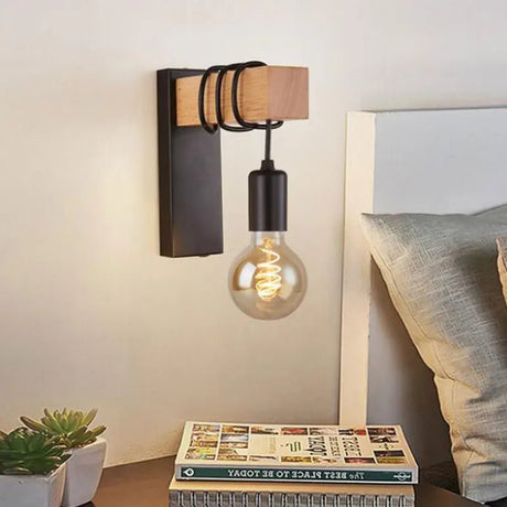 Lightness Black Wall Lights, Edison Wall Lamp - Hans Lumiere