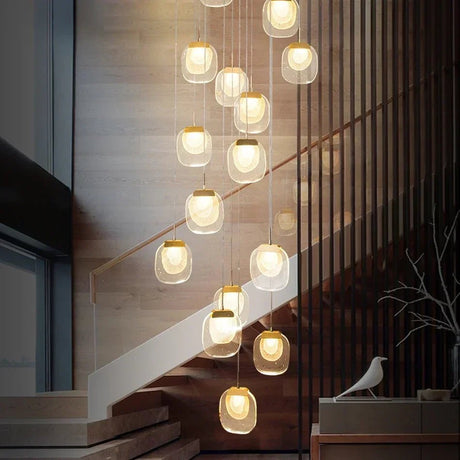 Long Luxury Hallway Crystal LED Chandelier - Hans Lumiere