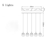 Long Luxury Hallway Crystal LED Chandelier - Hans Lumiere