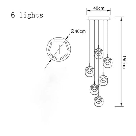 Long Luxury Hallway Crystal LED Chandelier - Hans Lumiere