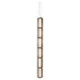 Long Stripe Smoke Gray Glass Lampshade Pendant Light - Hans Lumiere