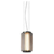 Long Stripe Smoke Gray Glass Lampshade Pendant Light - Hans Lumiere