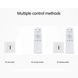 Low-Profile Wood Blade Ceiling Fan with LED Light &amp; Remote - Hans Lumiere