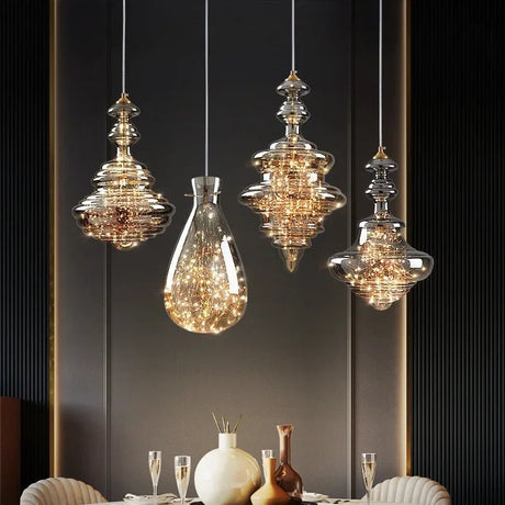Luxury Art Personalized Starry Sky Glass Pendant Light - Hans Lumiere