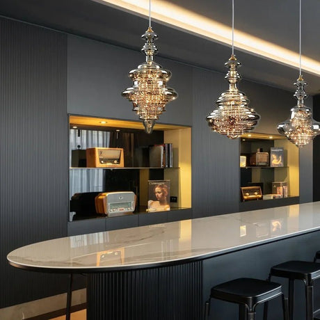 Luxury Art Personalized Starry Sky Glass Pendant Light - Hans Lumiere